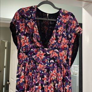 Free people floral flowy dress